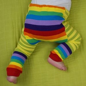 Green Rainbow Leggings by Bambino Land - 3 sizes to choose from